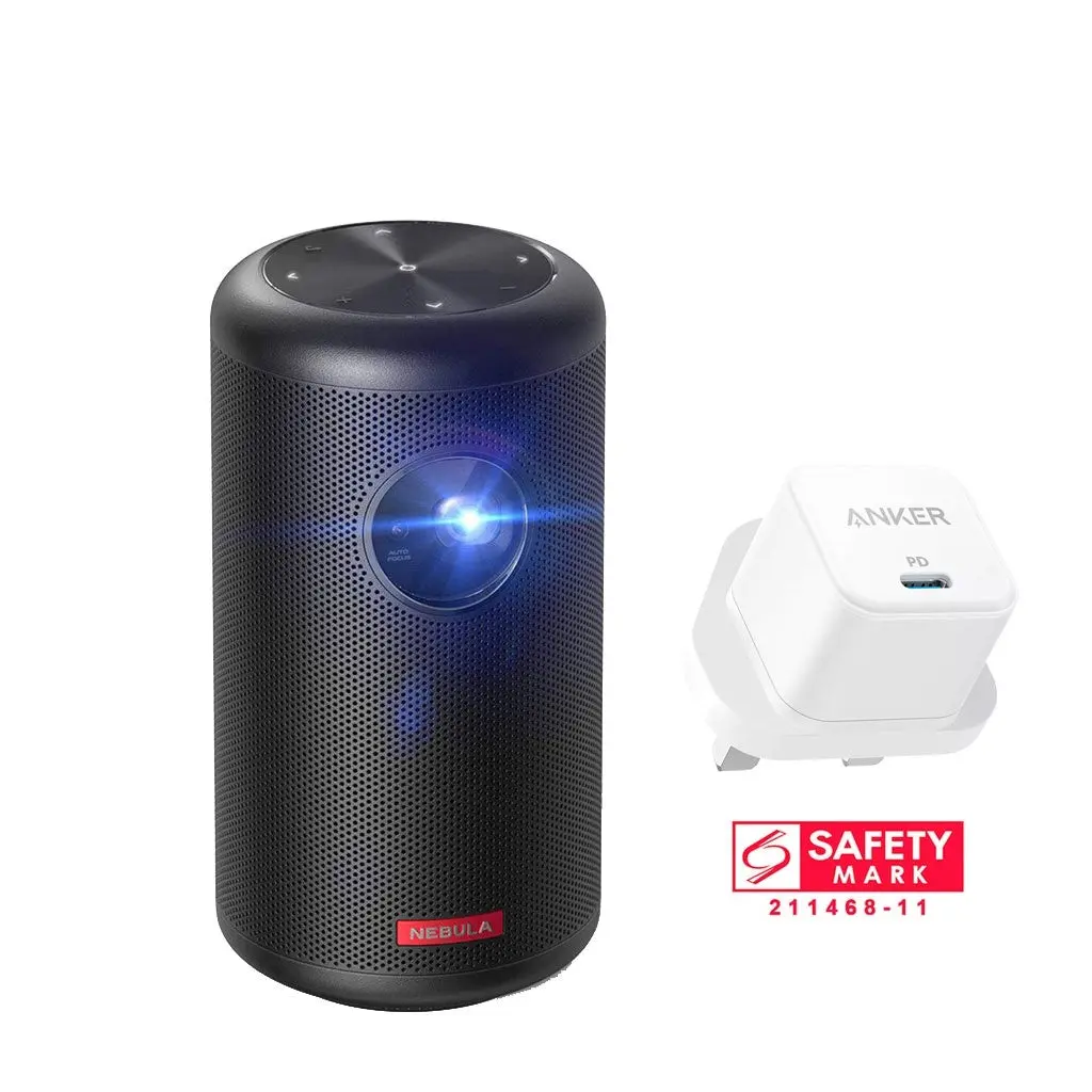 Nebula Capsule II Smart Mini Projector + FREE Anker PowerPort III 20W Charger D2421