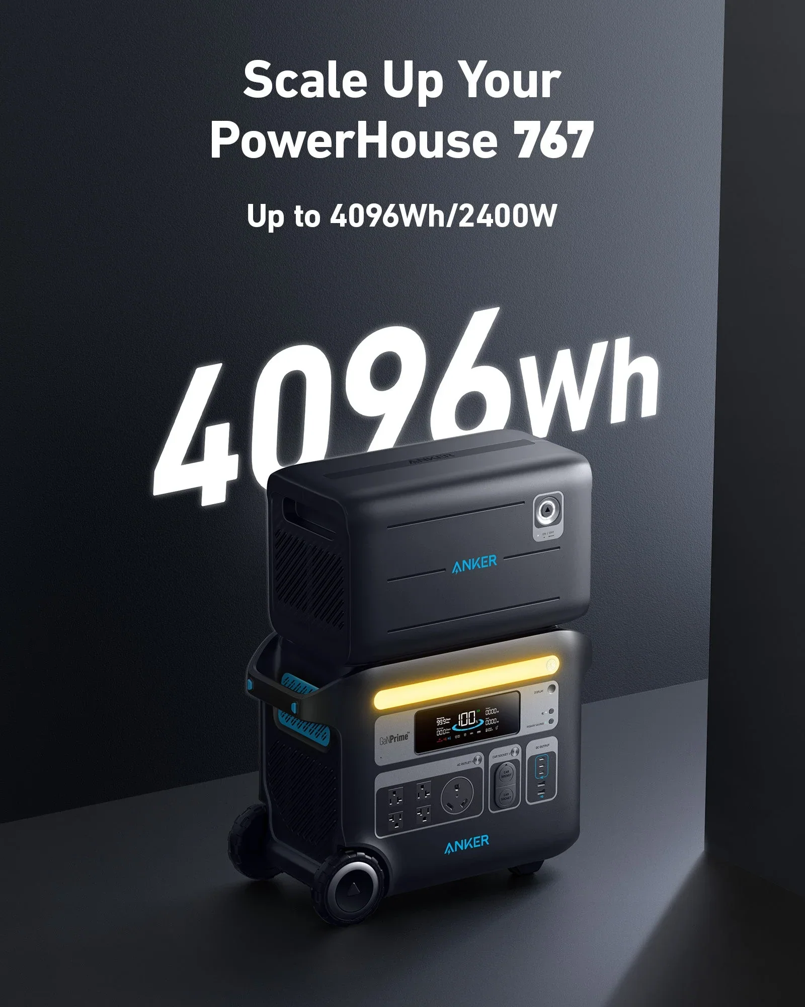 Stock promotionAnker 760 Portable Power Station Expansion Battery (2048Wh) | A1780111-85